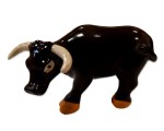 Figurka Byk porcelanowa - czarna